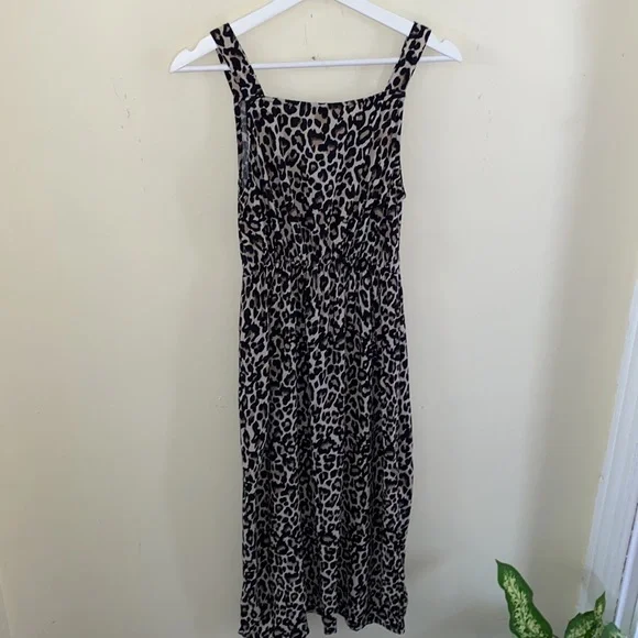 Vero Moda Leopard Print Sand Dress Size XS - Picture 10 of 12